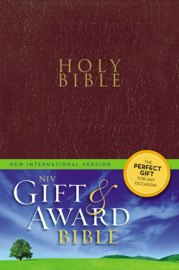 NIV Gift and Award Bible – Imitation Leather, Burgundy
