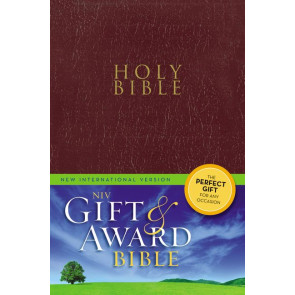 NIV Gift and Award Bible – Imitation Leather, Burgundy