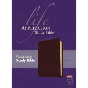 NKJV Life Application Study Bible, Second Edition (Red Letter, Bonded Leather, Burgundy/maroon) - Bonded Leather Burgundy With ribbon marker(s)