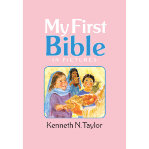My First Bible in Pictures, Baby Pink - Hardcover