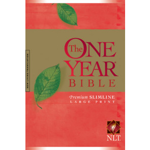 One Year Bible NLT, Large Print Thinline Edition (Softcover) - Softcover