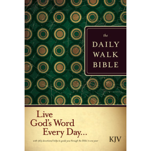 The Daily Walk Bible KJV (Hardcover) - Hardcover With printed dust jacket