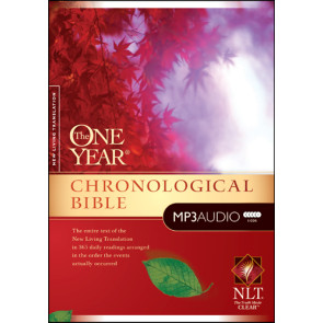 One Year Chronological Bible NLT, MP3 (Audio Disc) - Audio disc