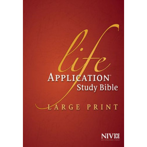 NIV Life Application Study Bible, Second Edition, Large Print (Red Letter, Hardcover, Indexed) - Hardcover With thumb index