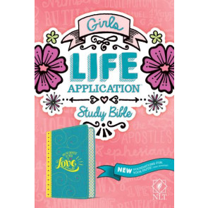 NLT Girls Life Application Study Bible  - LeatherLike Teal/Yellow With ribbon marker(s)