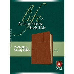NLT Life Application Study Bible, Second Edition (Red Letter, LeatherLike, Brown) - LeatherLike Brown With ribbon marker(s)