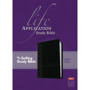 NKJV Life Application Study Bible, Second Edition (Red Letter, LeatherLike, Black/Onyx) - LeatherLike Black/Onyx With ribbon marker(s)