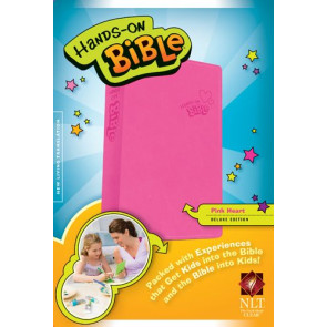 Hands-On Bible NLT (LeatherLike, Pink) - LeatherLike Pink With ribbon marker(s)