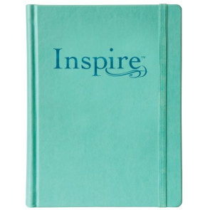 Inspire Bible NLT (Hardcover LeatherLike, Aquamarine) - Hardcover Aquamarine Imitation Leather With ribbon marker(s)
