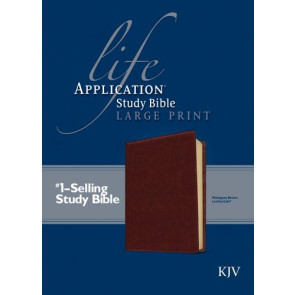 KJV Life Application Study Bible, Second Edition, Large Print  - LeatherLike Brown With ribbon marker(s)