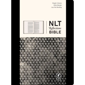 NLT Reflections Bible (Hardcover Deluxe, Sketchbook Black) - Hardcover Sketchbook Black With ribbon marker(s) Wide margin