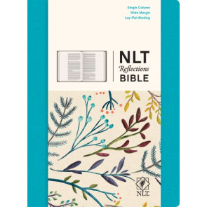 NLT Reflections Bible (Hardcover Cloth, Ocean Blue) - Hardcover Ocean Blue Cloth over boards With ribbon marker(s)