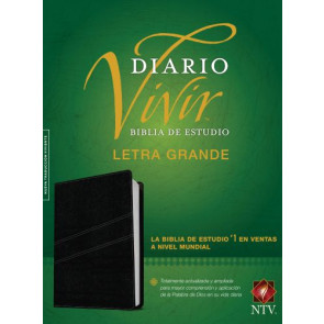 Biblia de estudio del diario vivir NTV, letra grande  - LeatherLike With ribbon marker(s)
