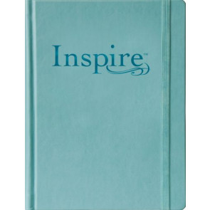 Inspire Bible Large Print NLT (Hardcover LeatherLike, Tranquil Blue) - Hardcover Tranquil Blue Imitation Leather With ribbon marker(s)