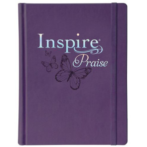 Inspire PRAISE Bible NLT (Hardcover LeatherLike, Purple) - Hardcover With ribbon marker(s) Wide margin