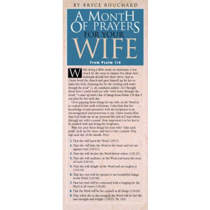 A Month of Prayers for Your Wife from Psalm 119 50-pack - Cards