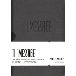 Message//REMIX (Leather-Look, Black) - Imitation Leather Storm Black With ribbon marker(s)
