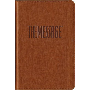 Message Compact (Leather-Look, Tan) - Leather-Look With ribbon marker(s)